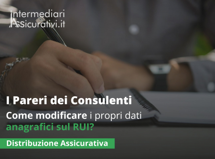 Come modificare i propri dati anagrafici sul RUI?