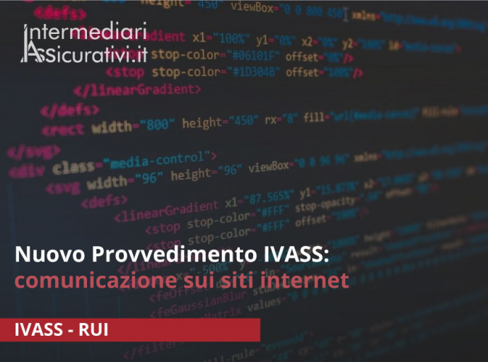 Nuovo Provvedimento IVASS: comunicazione sui siti internet