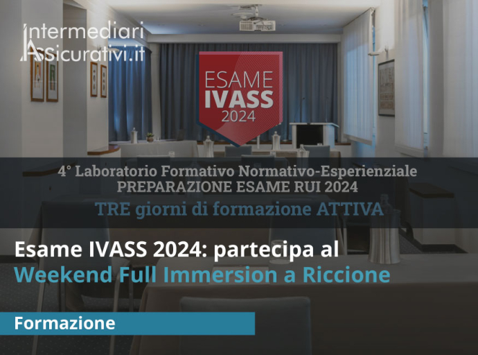 Esame IVASS 2024: partecipa al Weekend Full Immersion a Riccione